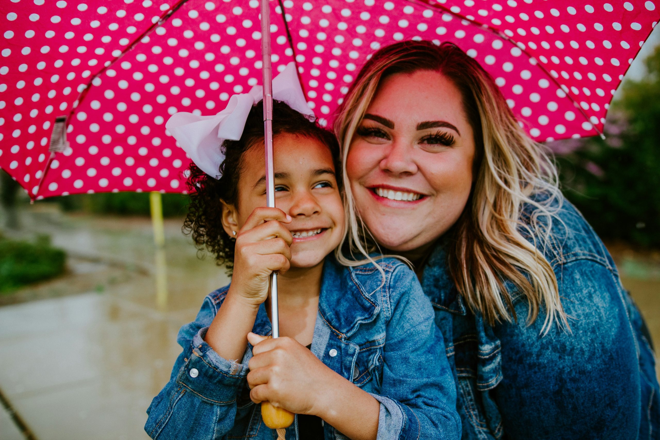 respite foster mom with little girl